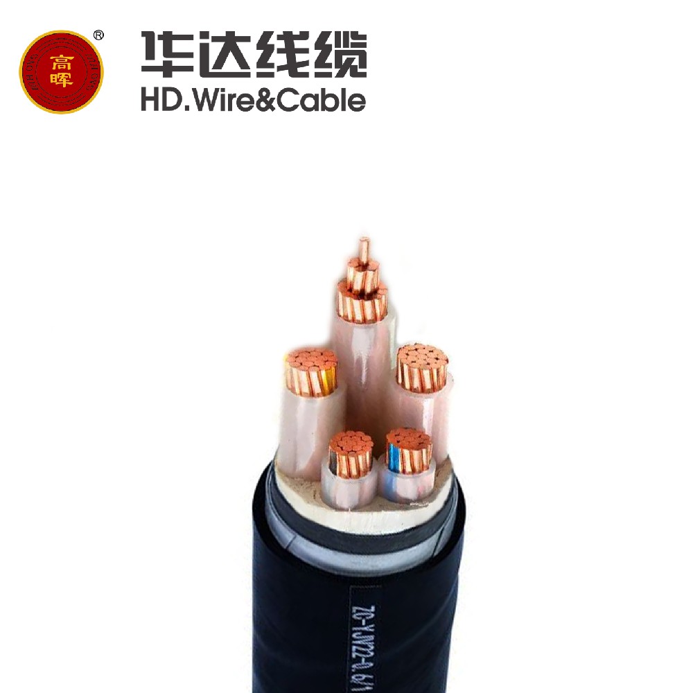 13、  0.6/1KV 3+2芯交联聚乙烯绝缘钢带铠装聚氯乙烯/聚烯烃护套电力电缆